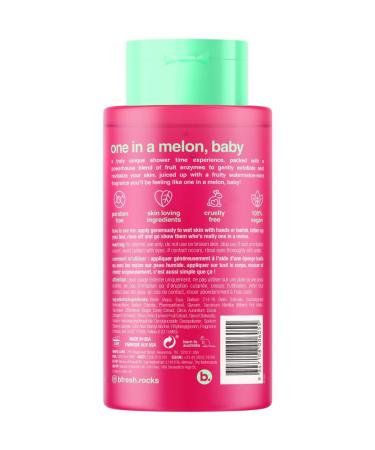 Buy b.fresh Exfoliating Body Wash - You re One In A Melon Shower Gel for Men & Women | Revitalizing 16 Fl Oz with Fruit Enzymes | International Shipping - Buy Online on GoSupps.com