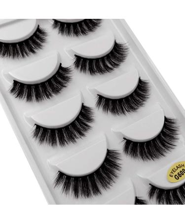 5 Pairs 3D Nerzhair Eyelashes Set - Natural Black Long Lashes | Echo Individually G600# - Perfect for a Glam Look - Buy Online on GoSupps.com
