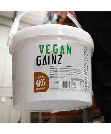 The Bulk Protein Company Vegan Gainz Plant Based Weight Gainer - Chocolate Flavor - 4 kg (32 Servings x 30g Protein) - Buy Online on GoSupps.com