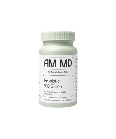 Amy Myers MD Probiotic Capsules 100 Billion - Maximum Strength Daily Probiotic - Gastrointestinal Health Supplement - Digestion & Immune Support