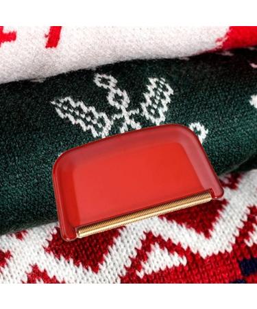 Mini Kamm Pullover Razor Fuzz Lint Remover - Portable Clothing Brush Tool for Wool Coats & Clothing - Red - Buy Online on GoSupps.com