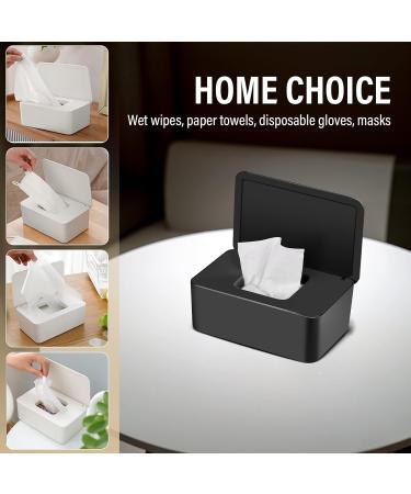 BEAUGIREW Baby Wet Wipes Dispenser Wipes Dispenser Holder Storage Box with Seal Lid Keeping Wipes Fresh for Bedroom Home Office Toilet Black - Buy Online on GoSupps.com