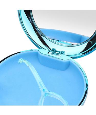 Travel Retainer Case Set with Mirror & Ventilation Holes - 5 Pack (Black & Blue) - Perfect Face Mask Protection - 8.7x2.7x8.7cm - Buy Online on GoSupps.com
