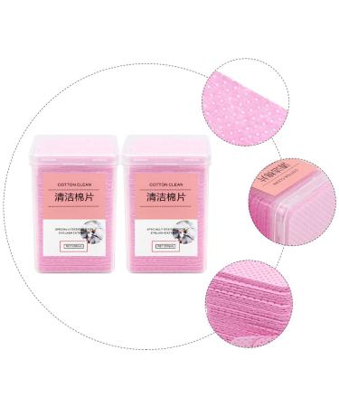 400pcs Glue Wipes - Eyelash & Nail Glue Remover Pads | Makeup Remover Tools | Pink Non-Woven Fabric Sheets - Buy Online on GoSupps.com
