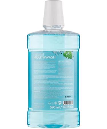 Natura Siberica Natural Mouthwash with Pure Mint & Active Calcium - Rin age buccal naturel pour contr le de la plaque dentaire et une haleine fra che - Avec Limonnik Nanai et ch vrefeuille - 520 ml - Buy Online on GoSupps.com