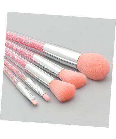 5 Set Powder Brush Face Painting Makeup Kit for Women - Diamond Blush & Eyebrow Brushes - Travel-Friendly Pink Suite - Perfect Facial Cosmetics Tool - Buy Online on GoSupps.com