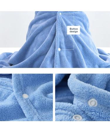 Hooded Baby Towel - Ultra Soft, Absorbent Beach/Bath Towel 70x140 cm (Blue) - Buy Online on GoSupps.com