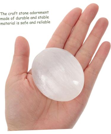 FRCOLOR Palm Stone Oval Gemstone | Natural Pocket Decor for Kids & Office Supplies | Chic Jade Mini Toy 7x5x5CM - Buy Online on GoSupps.com