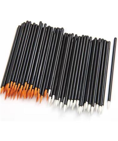 Pavewood 100Piece Beauty Makeup Eyeliner Brushes Make Up Brush Disposable Eyeliner Brush with Cap Yellow Black&Yellow - Buy Online on GoSupps.com