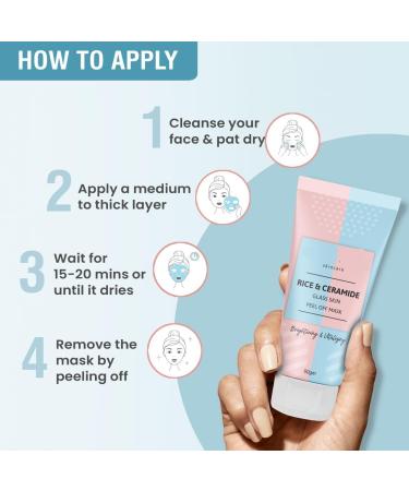 hyd Korean Rice and Ceramide Glass Skin Peeling Off Mask for Instant Skin Brightening Reduce signs of aging Brightens and evens the complexion All skin types 60g - Buy Online on GoSupps.com