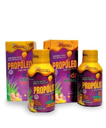 Biovital Prepack Propolis in 100% Tropical Pure Honey Kids with 10 DHA x 12 68 Fl Oz.