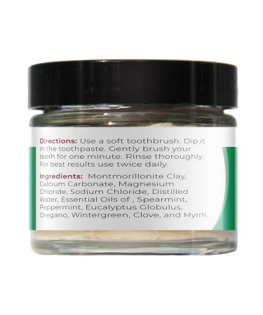 Viva Doria Fluoride Free Natural Mineralizing Toothpaste - Spearmint | 3 oz Glass Jar | International Shipping Available - Buy Online on GoSupps.com