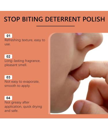 Kids Anti Nail Biting Polish Stopper Strengthener Care Oil Hydrating Hand Solution Safe Formula Perfect for Adults Toddler Baby Thumb Sucking Prevention - Buy Online on GoSupps.com