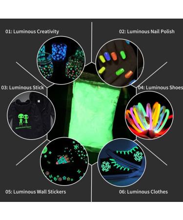 Fluorescent Powder 3 Colors Fluorescent Powder Luminous Powder Paint DIY Pigment Nail Coating Noctilucent Powder (Yellowish Green) - Buy Online on GoSupps.com