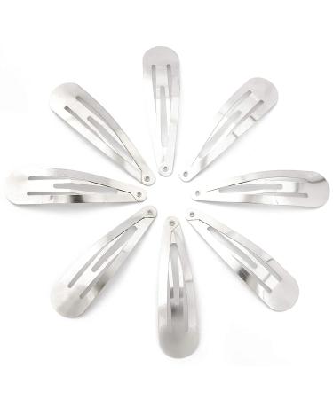 Juvale Snap Hair Clips for Women Girls (60 Count) - 3 Inches Silver - Buy Online on GoSupps.com