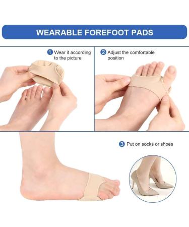 Metatarsal Pad & Foot Cushion Haofy Soft Gel Forefoot Pads for Morton's Neuroma Pain Relief | Buy 1 Pair Internationally - Buy Online on GoSupps.com