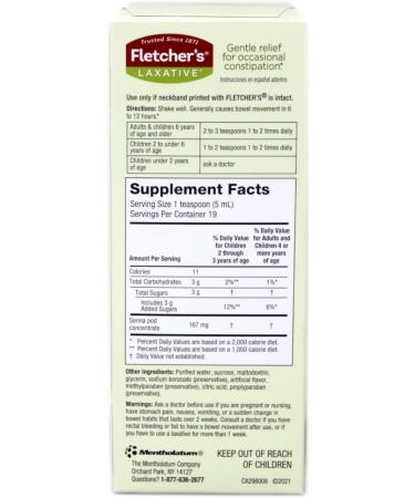 Fletcher's Laxative For Kids Liquid Herbal Supplement Classic Root Beer Taste - Buy Packs and SAVE (Pack of 2) - Buy Online on GoSupps.com