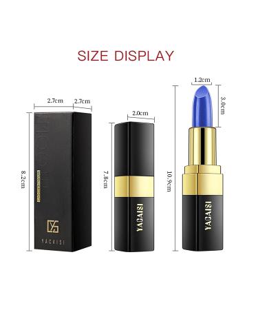 Go Ho Blue Magic Lipstick Shimmer Color Changing Lip Balm for Women 0.12oz - Nutritious Tinted Lip Stain - Labiales Magicos - Moisturizing Lasy Lipstick - 1 PC Magic - Buy Online on GoSupps.com