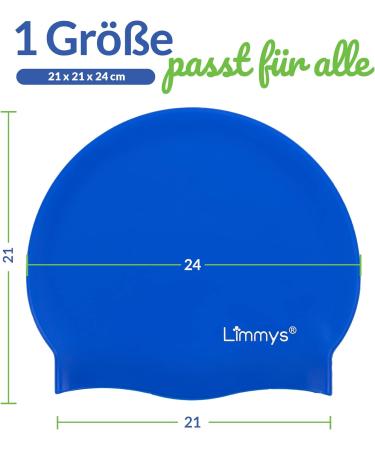 Limmys 100% Silicone Bath Cap for Women & Men | Comfortable & Stretchy Swimming Caps in Attractive Colors - Buy Online on GoSupps.com