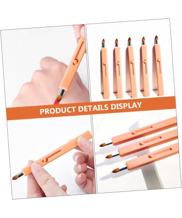 PLAFOPE 1pc Retractable Lip Brush Retractable Lipstick Brush Lip Scrubber Lipstick Gloss Applicator Travel Makeup Brush Lip Tint Brush Cosmetics Brush Tool Flat Concealer Brush Plastic - Buy Online on GoSupps.com