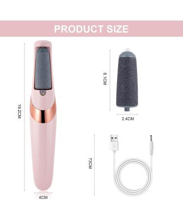Electric Foot File Electric Foot Callus Remover USB Rechargeable Waterproof Hard Skin Remover Foot with 2 Rollers 2 Speed LED Light Professional Pedicure Tool for feet Cracked Heels - Buy Online on GoSupps.com