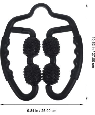 Manual Foam Massage Roller - Muscle Massager for Neck Shoulder Legs Arms & Back Pain Relief - Buy Online on GoSupps.com