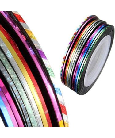 1 Set Nail Stickers for Nail Art Nail Striping Tape Line Nail Decoration Metal Wires Tool Stripe - Buy Online on GoSupps.com