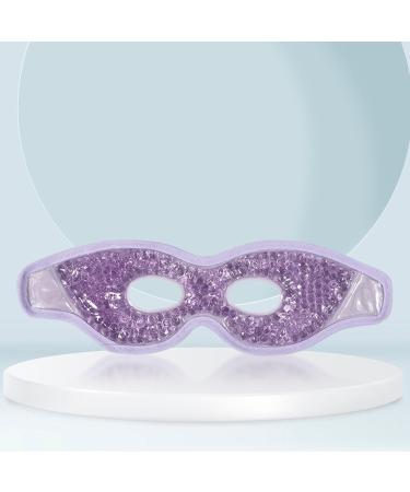 Amagogo Gel Eye Mask - Hot & Cold Cooling Eye Pads for Sleeping | Reusable Violet Gel Pearl Eye Mask - Buy Online on GoSupps.com