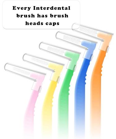 Xnivuis Interdental Brushes - 40 Pieces Multicolor Dental Cleaning Tools for Home & Travel | Effective Tooth Cleaning & Oral Hygiene - Buy Online on GoSupps.com