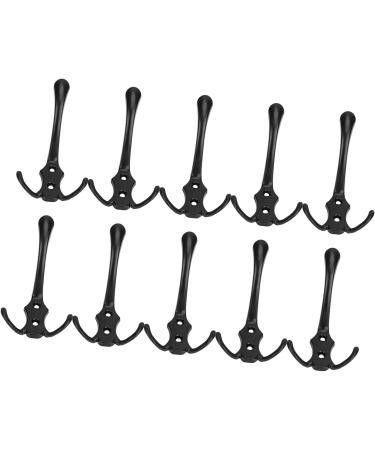 Miskall Black Coat Hooks Stylish Utility Set for Efficient Storage Home Office Zinc Alloy - Buy Online on GoSupps.com