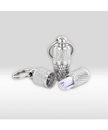 Popuppe 10 Pack Pet ID Tags Stainless Steel Mini Anti-Lost with Name Tag and Tel Address Label Barrel Tubes Tag for Puppy and Kitten Collar Silver Accessories - Buy Online on GoSupps.com