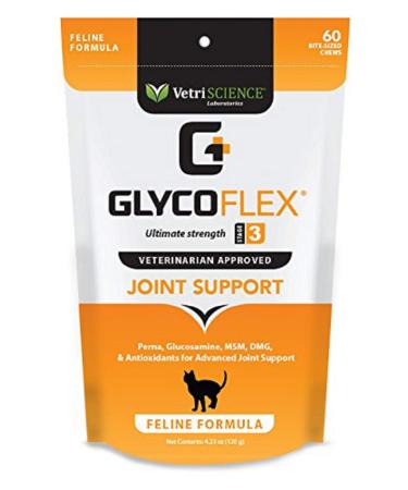Vetri-Science Laboratories Glyco-Flex 3 Feline Bite Sized Chews - 60 ct