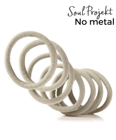 Buy Soul Project Hair Ties - 50 Pack No Metal Elastic Bands for All Hair Types Perfect for Ponytails & Buns - Light Blonde Ideal for School Work or Gym - Buy Online on GoSupps.com
