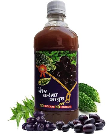 JARA EKJOT Neem Karela Jamun Juice for maintaining blood sugar levels Lowers Bad Cholesterol Levels for glowing skin 100 natural no added sugar 500ml - Buy Online on GoSupps.com