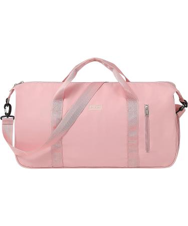 HOKEMP Gym Bag with Shoe Compartment - Pink XL Size Duffel Bag for Men and Women | Swim & Travel Tote Luggage - Buy Online on GoSupps.com