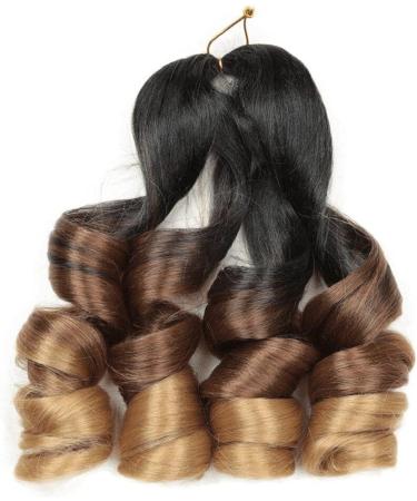 Curly Braiding Hair 24 Inch French Curls Synthetic Hair Extensions Curl French Crochet Braid Hair Synthetic Pre Stretched Bouncy Braid Hair Extensions 1pc Yellow - Buy Online on GoSupps.com