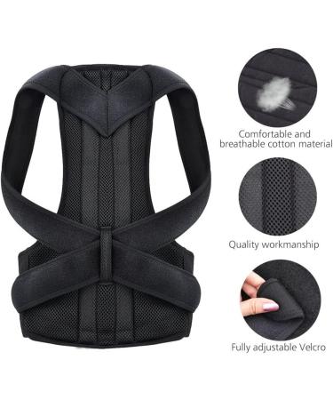 ZUIAI Posture Corrector Back Brace Clavicle Support Stop Slouching Hunching Adjustable Trainer(XXL) XX-Large B - Buy Online on GoSupps.com