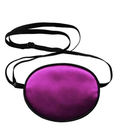 2 Pieces Silk Eye Patches - Adjustable Soft Eye Patch for Lazy Eye, Amblyopia, Strabismus - Kids Black and Pink - Buy Online on GoSupps.com
