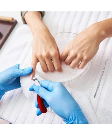 Stainless Steel Toenail Clippers & Scissors Set with Non-Slip Handle - Precision Trimmer for Thick or Ingrown Nails (Red) - Buy Online on GoSupps.com