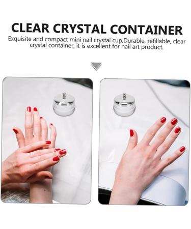 2pi ces Gobelets Verre pour Dissolvant de Vernis Ongles Lot Couvercle Inoxydable Utilisables pour Manucure et Nail Art - Buy Online on GoSupps.com