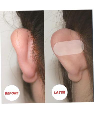 Silicone Ear Patch Stickers 60pcs - Portable Cosmetic Makeup Correction Tape - Transparent Earring Cosmetics Ear Tape 3.7x1.6cm - Buy Online on GoSupps.com