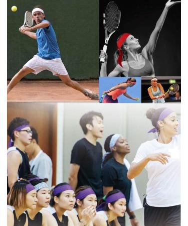 Non-Slip Sports Headband for Men & Women | Sweatband for Running Workout Tennis & More - Stretch & Moisture Wicking Schwarz - Buy Online on GoSupps.com