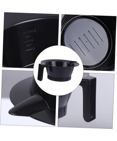 STOBAZA Kit de 4 Bols de Teinture Capillaire Plastique Poign e Antistatique Noir Taille Moyenne pour Salon et Utilisation Professionnelle Outil de Coloration Cheveux sans Gaspillage - Buy Online on GoSupps.com