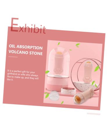 Healeved Volcanic Stone Oil-Absorbing Ball Massage Tool - Pink Facial Massager Roller for Skin Care (7.5x3cm - Buy Online on GoSupps.com