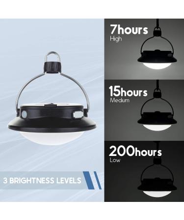 SUBOOS Gen 2 Pro LED Camping Lantern - Rechargeable Tent Light with Adjustable Angles, 5 Light Modes, 200h Runtime - 5200mAh Power Bank - for Camping, Hiking, Hurricane, Emergency, Outage - Black - Buy Online on GoSupps.com