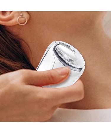 Guasha Roller For Face | Metal Sha Facial Tools | Face Roller For Women Beauty Tool For Cheekbones Neck Chin Eyes Forehead Nose Silver Scraping Board + Silver Roller - Buy Online on GoSupps.com