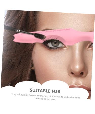 FOMIYES 3pcs Silicone Beauty Ruler - Reusable Eyeliner & Eyeshadow Stencil Set - Makeup Tool for Lipstick Mascara & Eyebrows - Pink - Buy Online on GoSupps.com