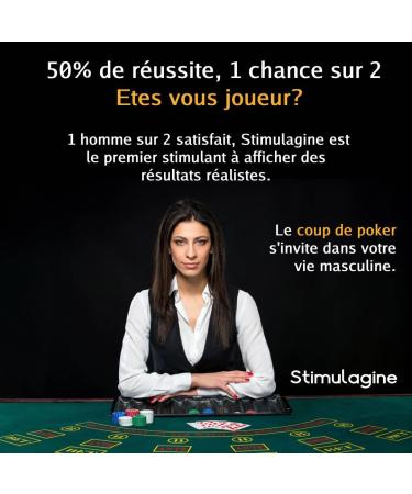 Stimulagin | Results: 1 in 2 chance | Men's formula | Male Performance | Strength Energy Endurance | 15 Capsules | Made in France - Buy Online on GoSupps.com