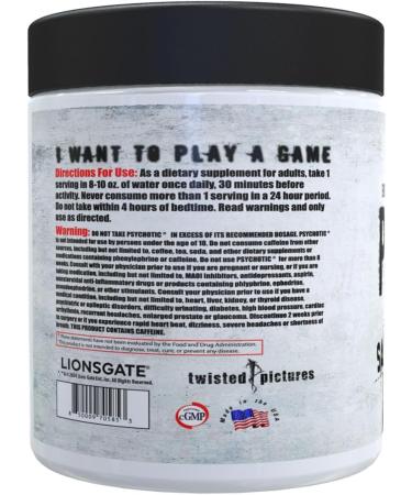 Insane Labz Psychotic Saw High Stim Pre Workout Powder with OxyGold and AMPiberry Extreme Lasting Energy with Teacrine Focus with CognitIQ and Endurance (60 Servings Watermelon) - Buy Online on GoSupps.com