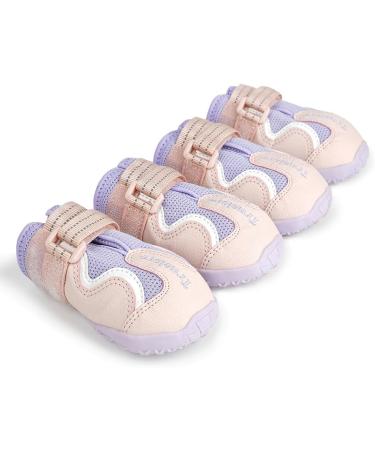 MOKCCI Truelove Dog Boots - Waterproof & Reflective Straps for Small Medium & Large Dogs (4 Pack Pink) - Best International Shipping - Buy Online on GoSupps.com